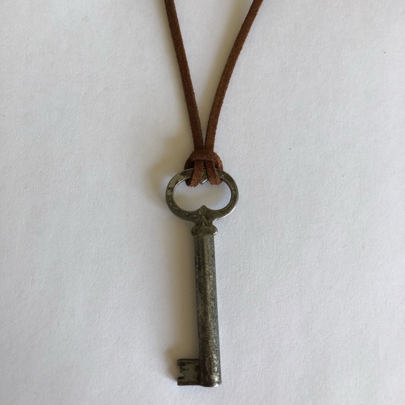 COPY - ✨MYSTERY Vintage Skeleton Key Necklace, Brown Cord - Picture 1 of 2